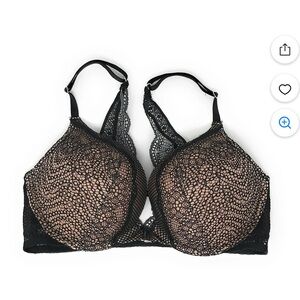 Victoria's Secret Black Lace Push-Up Bra